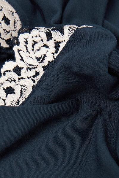 Navy Pretty Flower Tank Top, , large image number 4