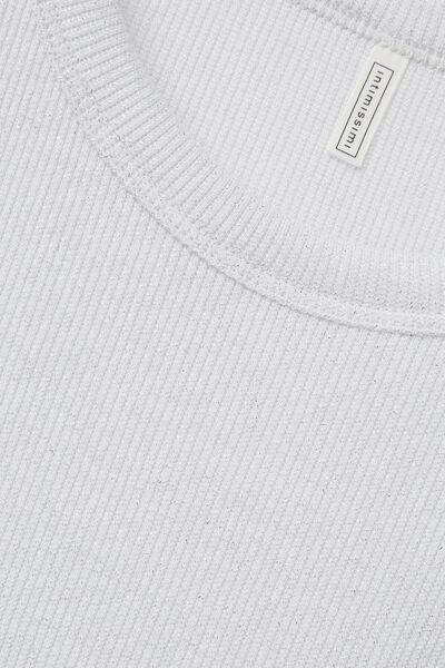 Grey Ribbed Vest Top, , large image number 4