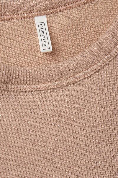 Beige Ribbed Vest Top, 5601_873J, large image number 4