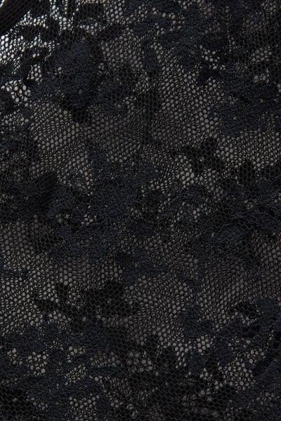 Black The Art Of Lingerie Lace Basque Vest Top, Black, large image number 4