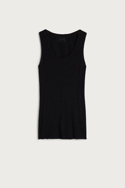 Black Ultralight Wide-Shoulder Top, , large image number 2