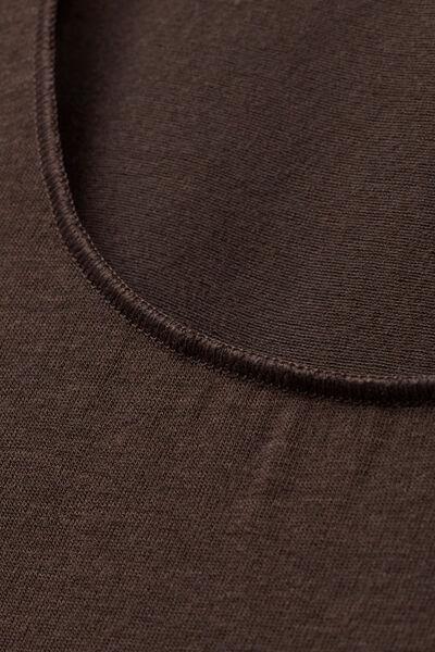 Brown Ultralight Wide-Shoulder Cashmere Tank Top, No Colour, large image number 4