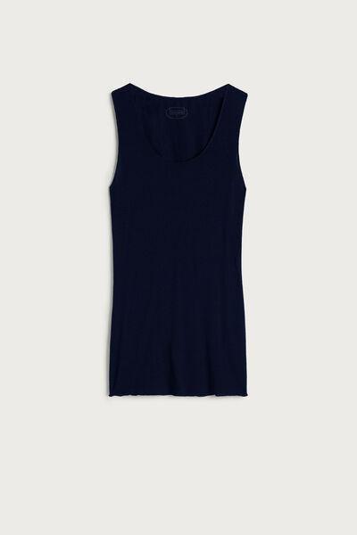 Blue Ultralight Wide-Shoulder Top, , large image number 2