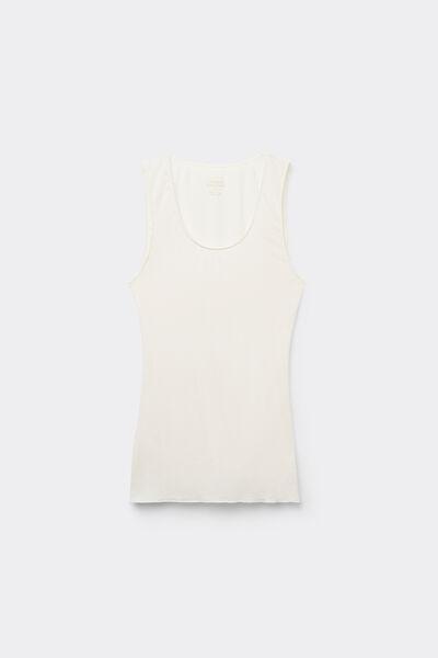 White Ultralight Wide-Shoulder Top, , large image number 2