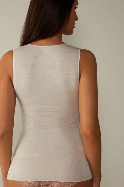 White Ultralight Wide-Shoulder Top, , large image number 3