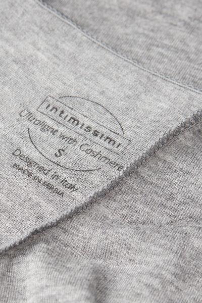 Grey Modal Cashmere Ultralight Wide-Shoulder Top, , large image number 4