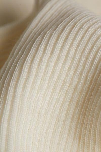 White  Silk Scoop-Neck Top, , large image number 4