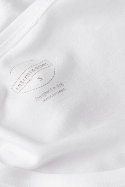 White Long Micro modal Tank Top, , large image number 4