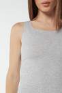 Intimissimi - Light Grey Blend Raw-Edge Round-Neck Supima? Cotton Vest Top, Women
