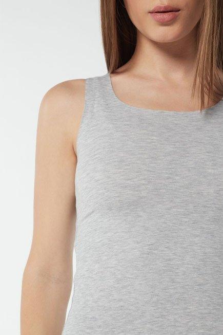 Grey Round-Neck Vest Top, , large image number 8