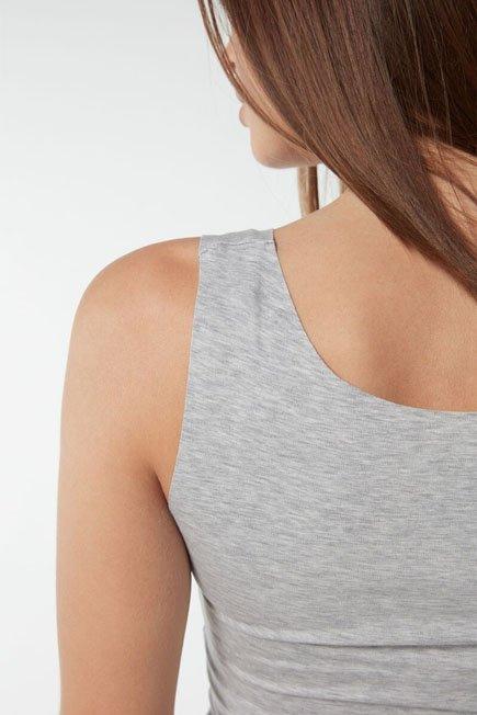 Grey Round-Neck Vest Top, , large image number 10