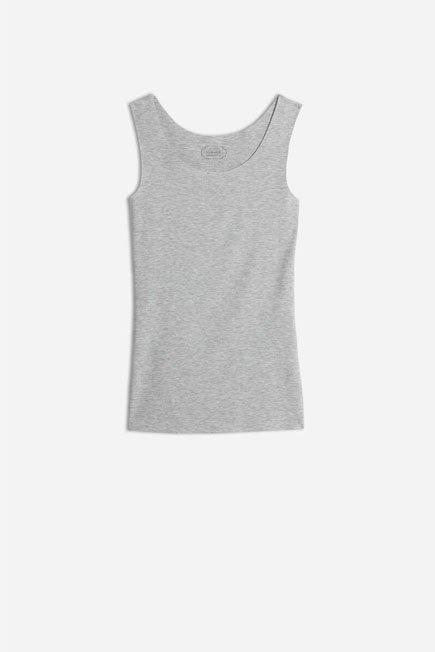 Grey Round-Neck Vest Top, , large image number 13
