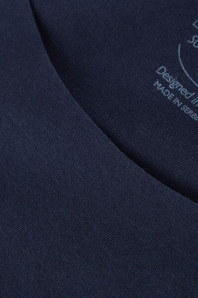 Blue Round Neck Vest Top, , large image number 4