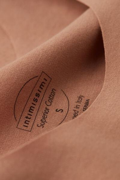 Orange Round-Neck Cotton Vest Top, , large image number 4