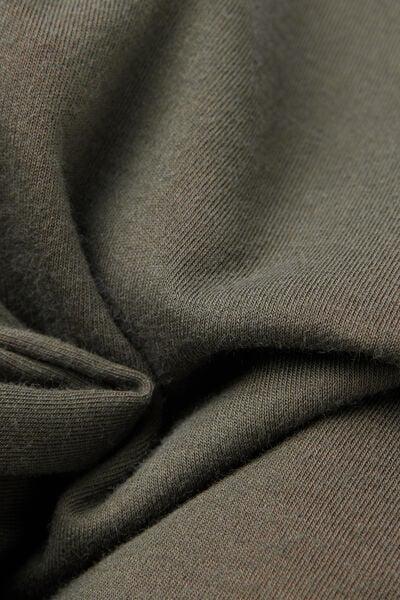 Green Round-Neck Raw-Cut Cotton Vest Top, 5601_660J, large image number 4