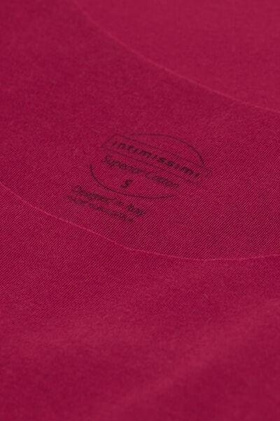 Red Round-Neck Raw-Cut Vest Top, , large image number 4
