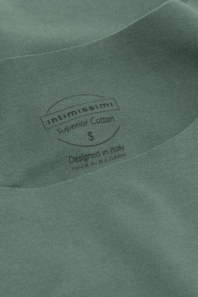 Green Round-Neck Raw-Cut Vest Top, , large image number 4