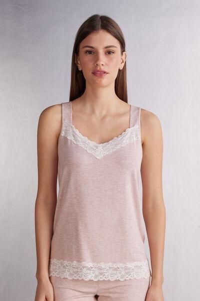 Pink Modal Vest Top, , large image number 0