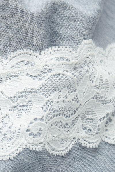 Blue Modal Lace Vest Top, , large image number 4