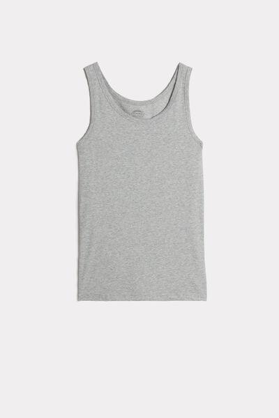 Intimissimi - Grey Sleeveless Round Neck Vest Top