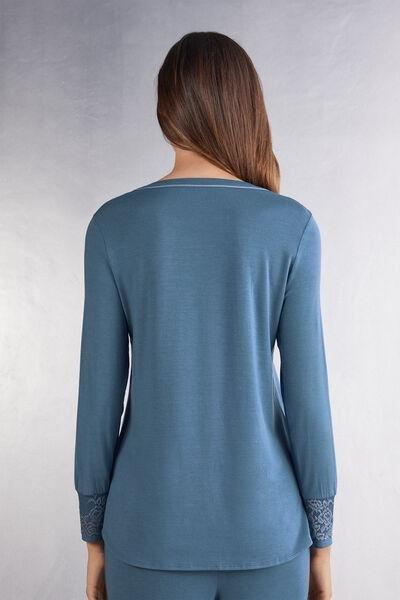 Blue Pretty Flowers Modal Top, , large image number 3