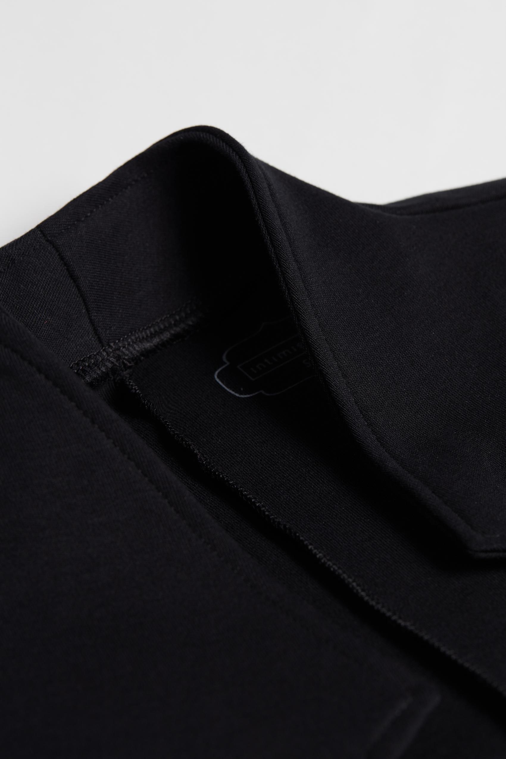 Black Long-Sleeved Interlock Cardigan, , large image number 5