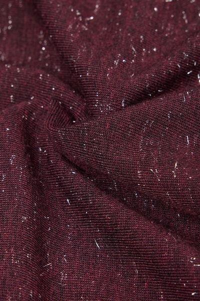 Burgundy Round-Neck Cashmere Top, 5601_032K, large image number 4