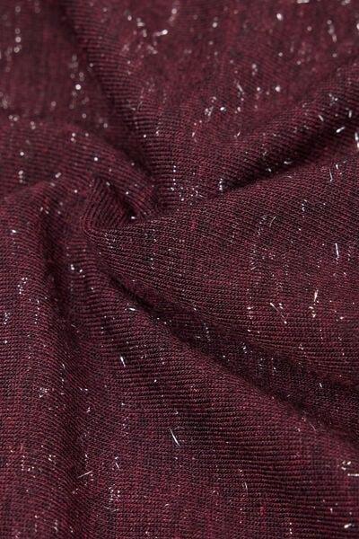 Burgundy Round-Neck Cashmere Top, 5601_032K, large image number 8