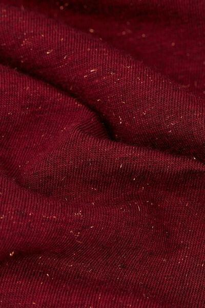 Maroon Cashmere Round Neck Shirt, 5601_786J, large image number 4