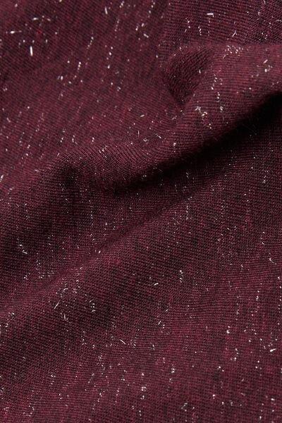 Burgundy High-Neck Cashmere Top, 5601_032K, large image number 4