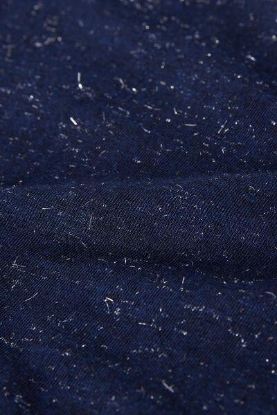 Navy High Collar Cashmere Shirt, , large image number 4