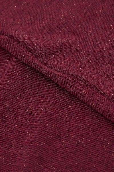 Red Modal Lam Cashmere Blouse, 5601_786J, large image number 4