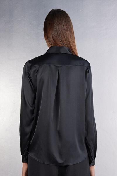 Black Silk Shirt, , large image number 3