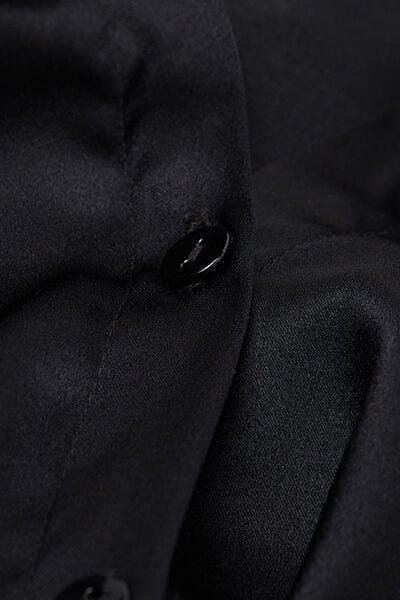 Black Silk Shirt, Black, large image number 7