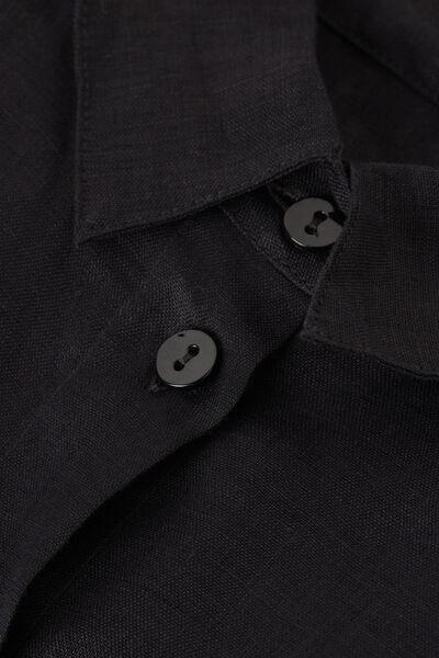 Black Linen Cloth Shirt, , large image number 4