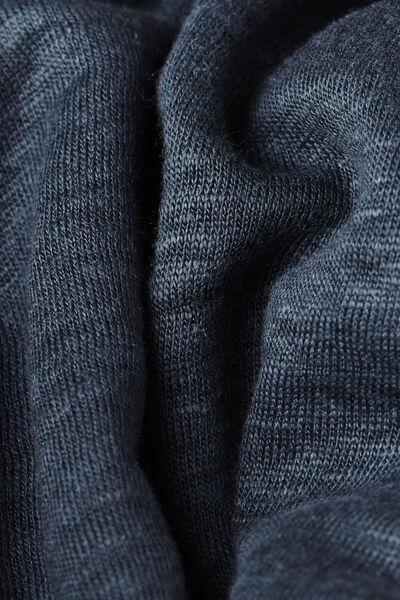 Navy Linen Bateau Neck Top, 5601_243J, large image number 4