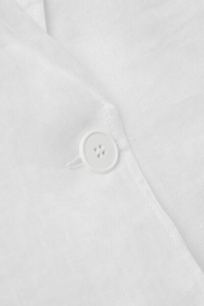 White Unstructured Blazer, , large image number 4