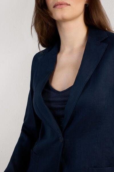 Navy Unstructured Jacket, 5601_243J, large image number 5