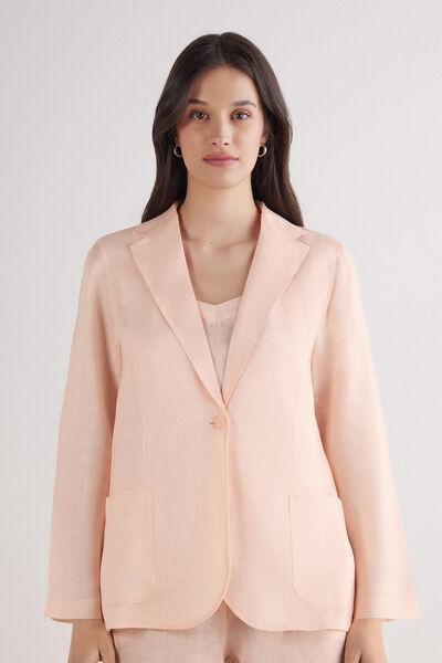 Pink Unstructured Jacket, , large image number 0