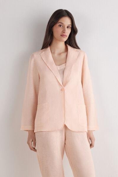 Pink Unstructured Jacket, , large image number 1