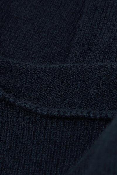 Blue Long-Sleeved Cashmere Blouse, , large image number 4