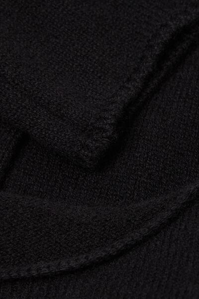 Black Long-Sleeved Cashmere Blouse, , large image number 4