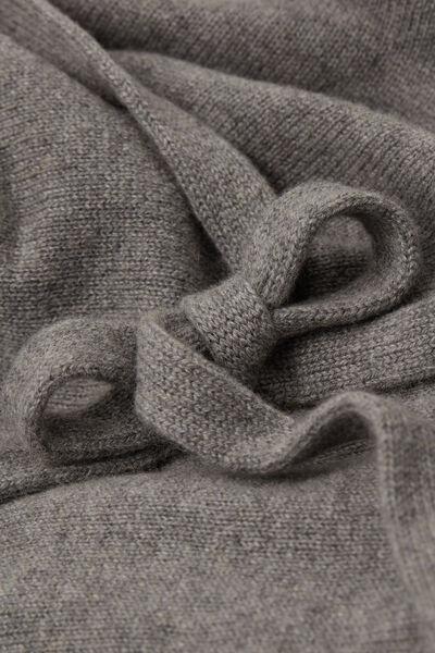 Grey Belted 100% Cashmere Cardigan, 5601_456J, large image number 4