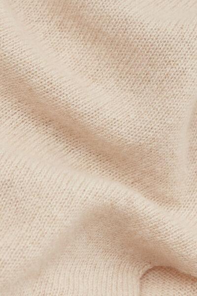 Beige Belted 100% Cashmere Cardigan, 5601_712J, large image number 4