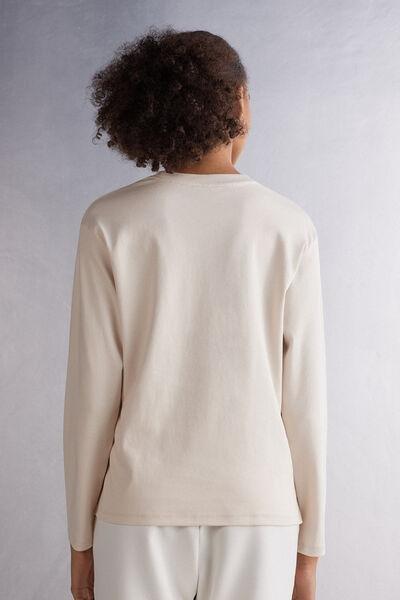 Cream Long-Sleeved Top, , large image number 3