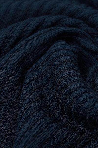 Navy Long-Sleeved Cashmere Blouse, , large image number 4
