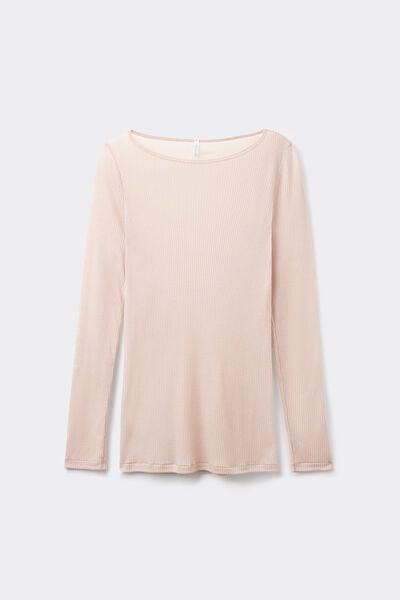 Beige Ultra Natural Cashmere Top, 5601_858J, large image number 1