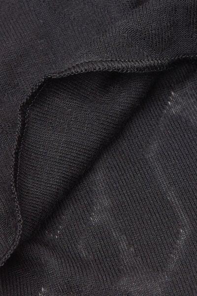 Black Ultralight Longe Sleeve Modal Top, Black, large image number 4