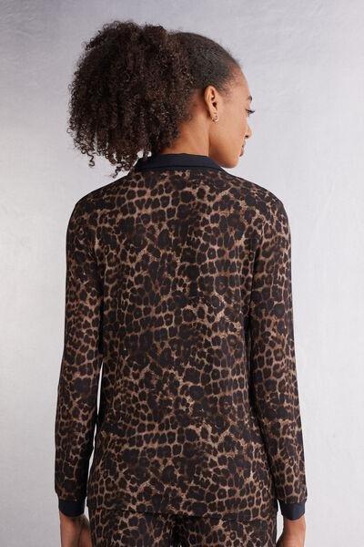 Multicolour Luxurious Leopard Long Sleeve Shirt, , large image number 3