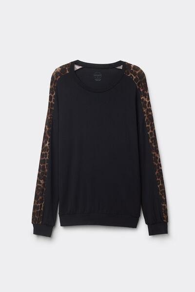 Multicolour Luxurious Leopard Long Sleeve Top, , large image number 2